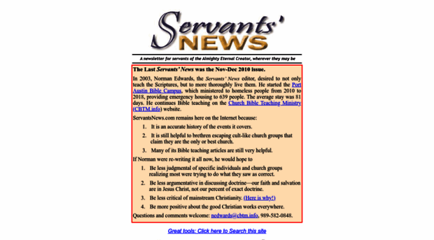 servantsnews.com