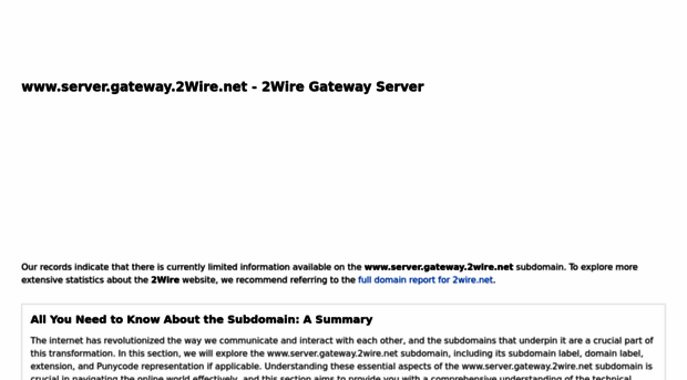 server.gateway.2wire.net.ipaddress.com