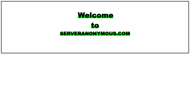 serveranonymous.com