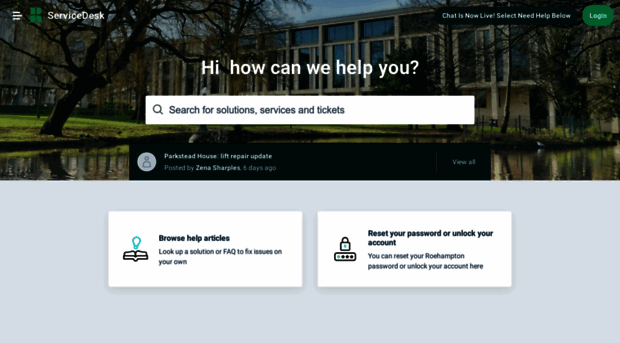 servicedesk.roehampton.ac.uk