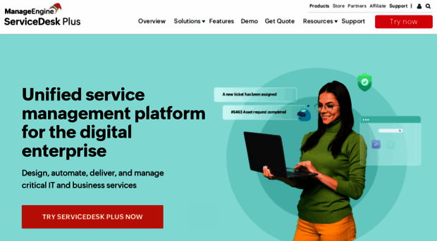 Servicedeskplus Com It Service Desk Software Man Service