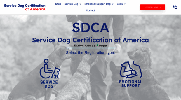 servicedogcertificationofamerica.com