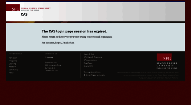 servicenow.sfu.ca