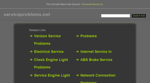 serviceproblems.net