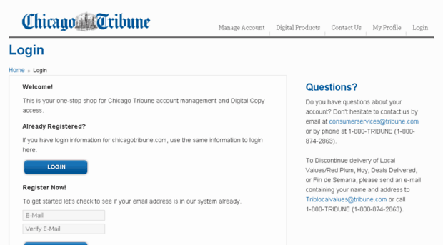 services.chicagotribune.com