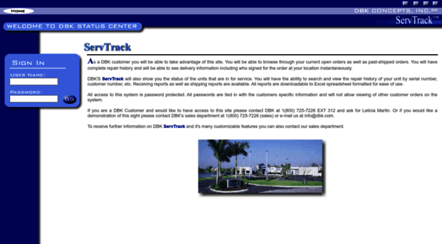 servtrack.dbk.com