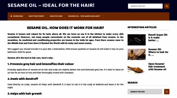 sesameoilforhair.com