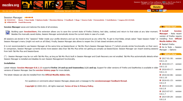 sessionmanager.mozdev.org