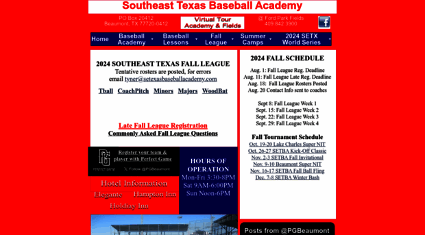 setexasbaseballacademy.com