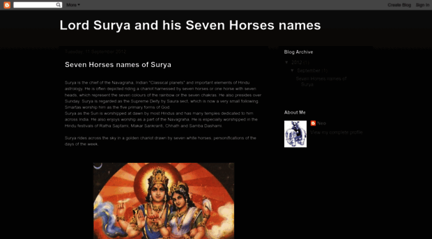 sevenhorsesofsurya.blogspot.com