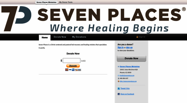 sevenplaces.donortools.com