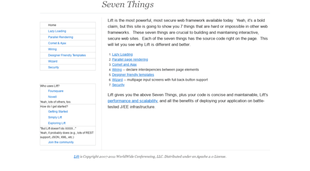 seventhings.liftweb.net