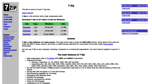 sevenzip.sourceforge.net