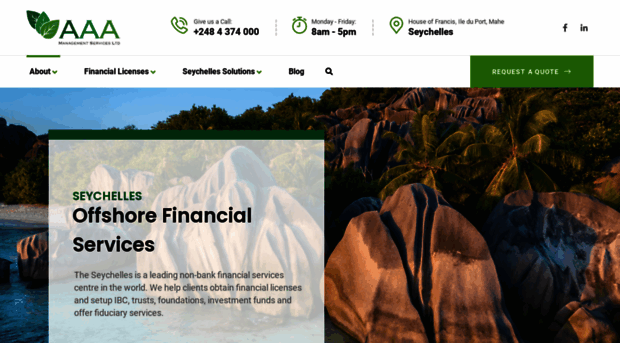 seychelles.aaamanagementservices.com