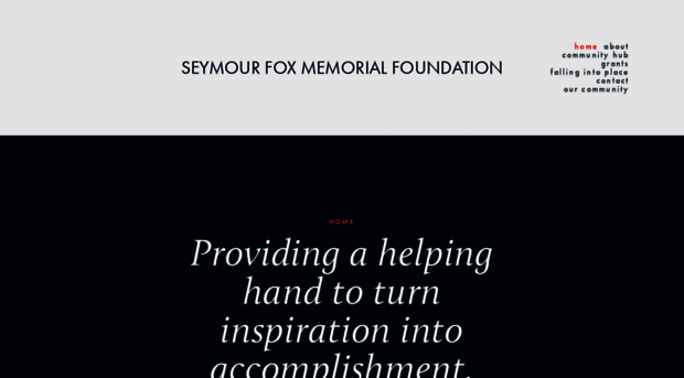 seymourfoxfoundation.org