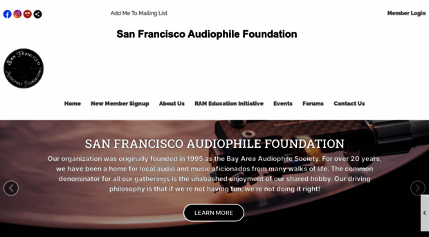 sfaudiophilesociety.com