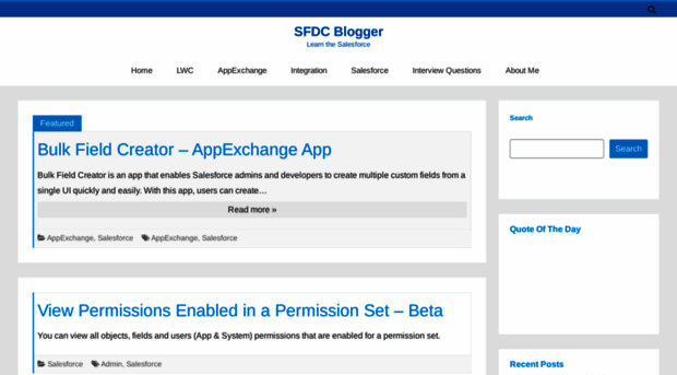 sfdcblogger.in