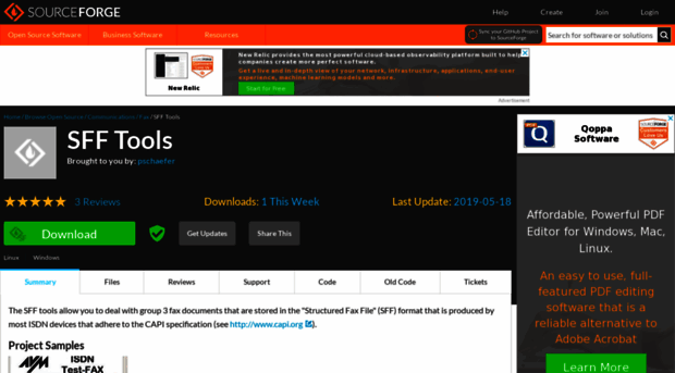 sfftools.sourceforge.net
