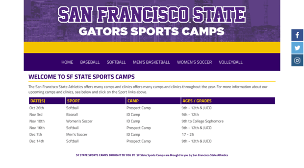 sfstatesportscamps.com