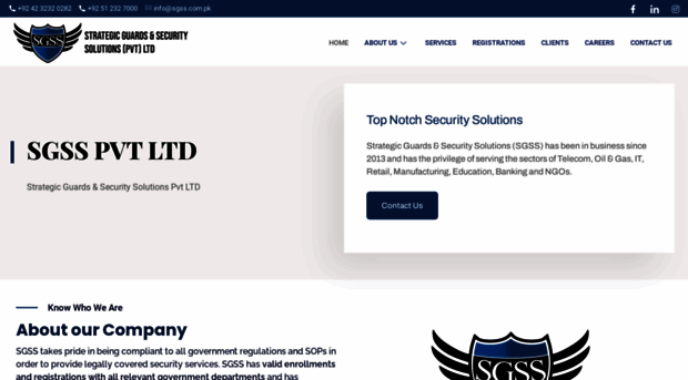 sgss.com.pk - Home - SGSS Strategic Guards &... - SGSS