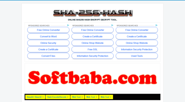 sha-256-hash.softbaba.com