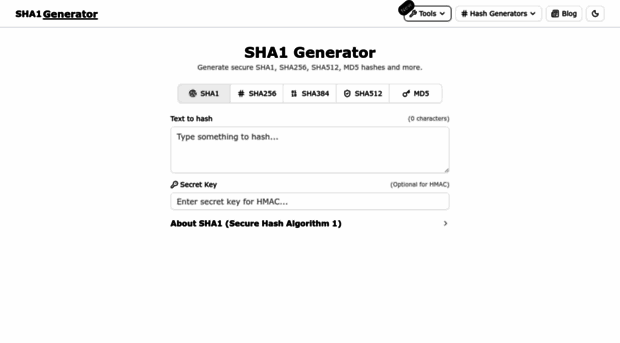 sha1generator.com