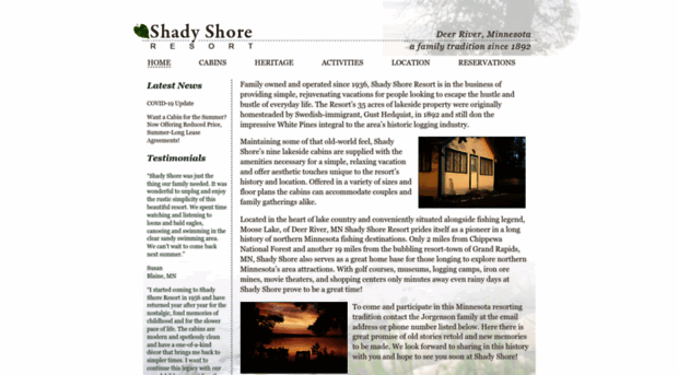 shadyshoreresort.com