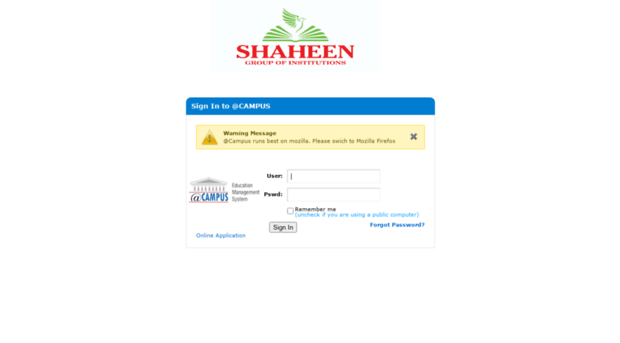 shaheen.atcampussolutions.com