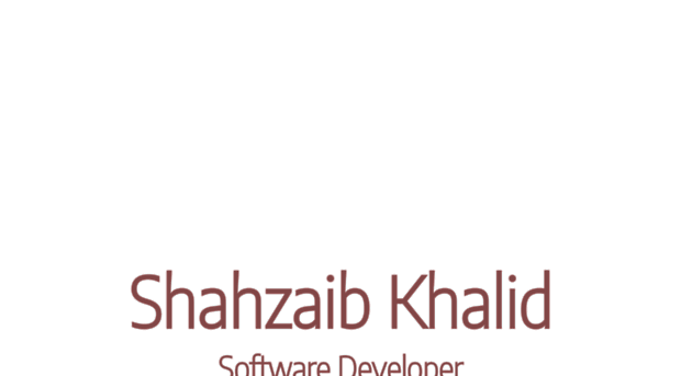 shahzaibkhalid.com