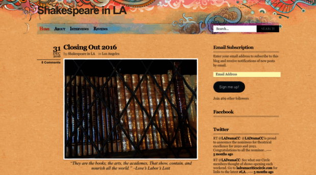 shakespeareinla.com