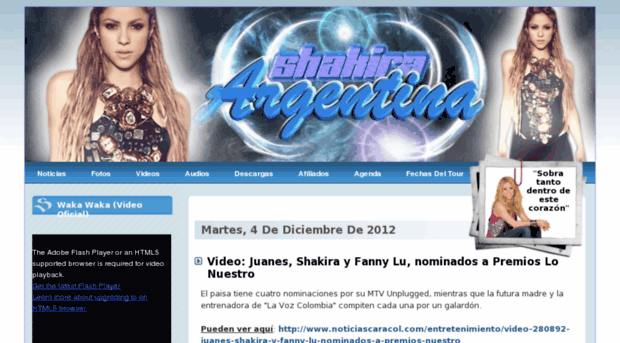 shakira-argentina.com.ar