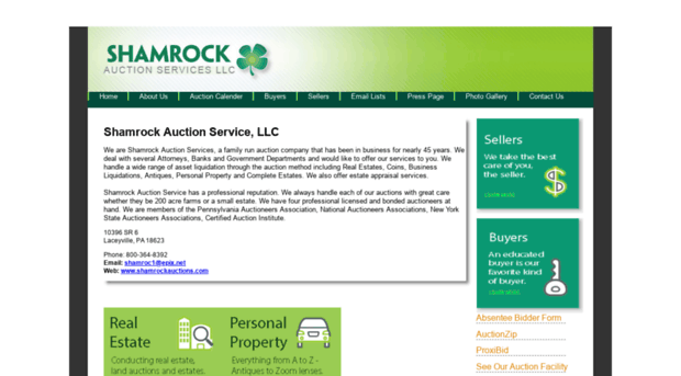 shamrockauctions.com