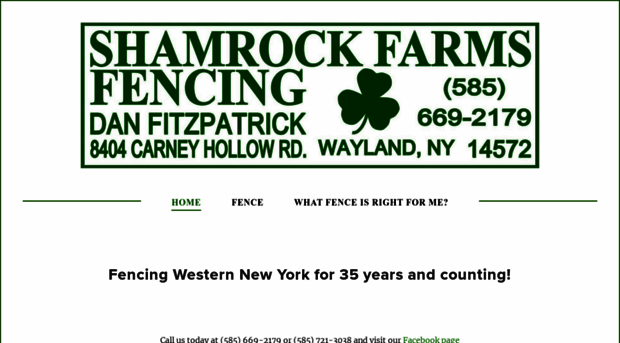 shamrockfarmsfencing.com