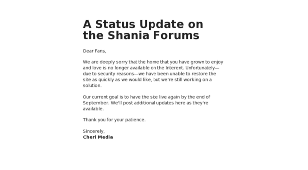 shania.net