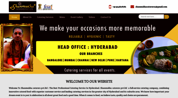 shanmukhacaterers.net
