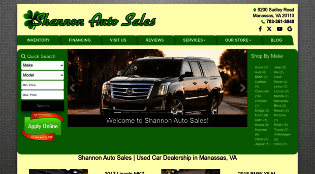 shannonautosales.com