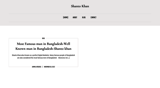 shantokhan.com