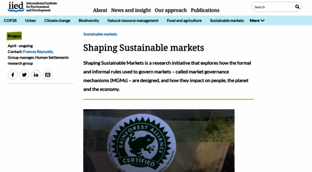 shapingsustainablemarkets.iied.org