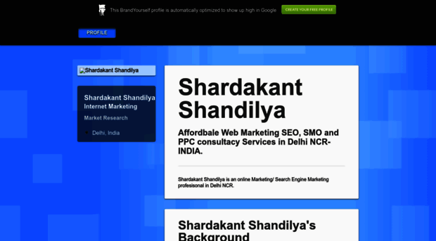 shardakantshandilya.brandyourself.com