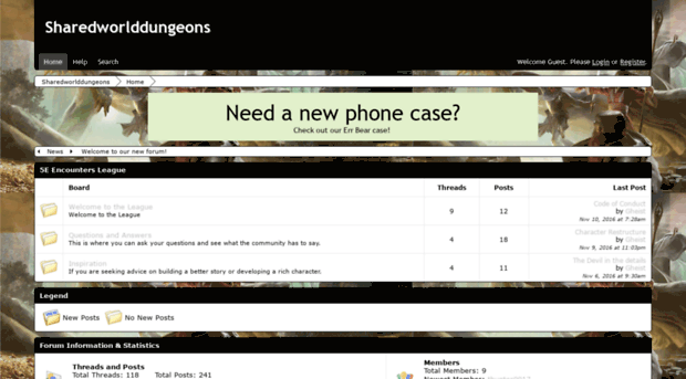 sharedworlddungeons.proboards.com