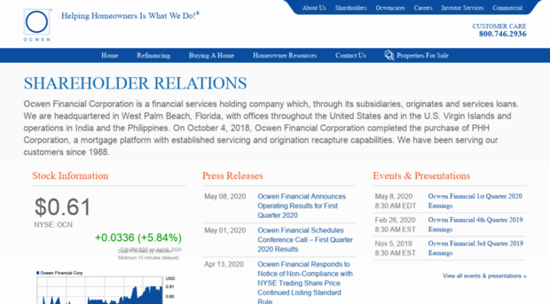 shareholders.ocwen.com
