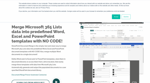 sharepointdocumentmerge.com