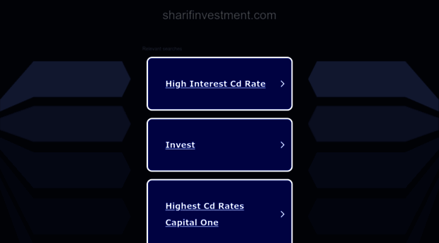 sharifinvestment.com