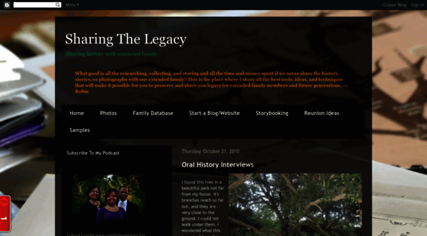 sharingthelegacy.blogspot.com