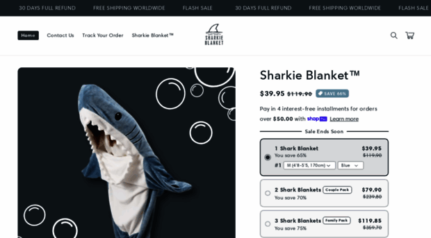 sharkieblanket.com