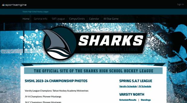 sharkshighschoolhockey.com