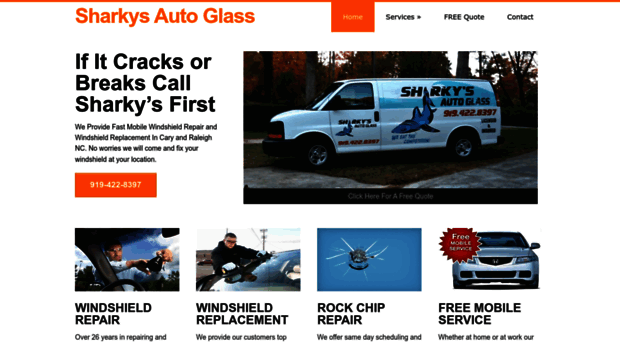 sharkysautoglass.net