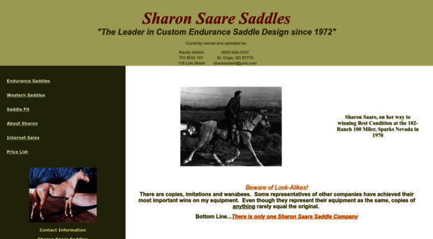 sharonsaaresaddles.com