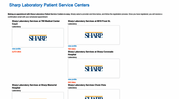 sharp-laboratory-services.healthpost.com