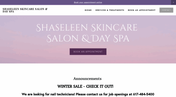 shaseleenskincaresalonanddayspa.com